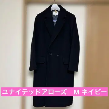 유나이티드 애로우즈 울 코트 네이비 만테코