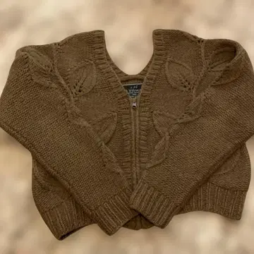 저널 스탠다드 가죽 니트 가디건