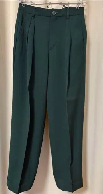 UNITED TOKYO 그린 와이드 팬츠