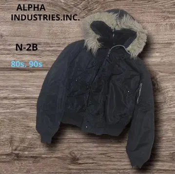 ALPHA INDUSTRIES N-2B 90s USA 짧은 기장 아우터