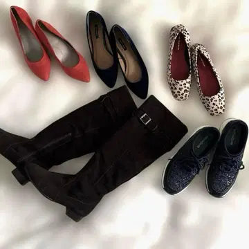 신발 5점 묶음 판매 펌프스 부츠 스니커즈