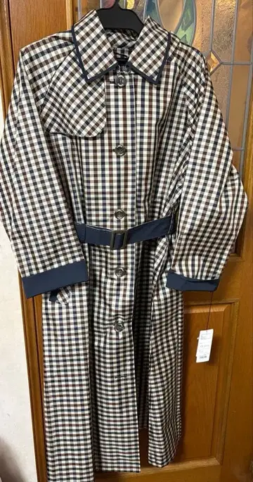 새상품 아쿠아 스큐텀 레인코트 트렌치코트풍 LL