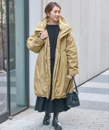 Spick & Span 발수 후디드 다운 코트