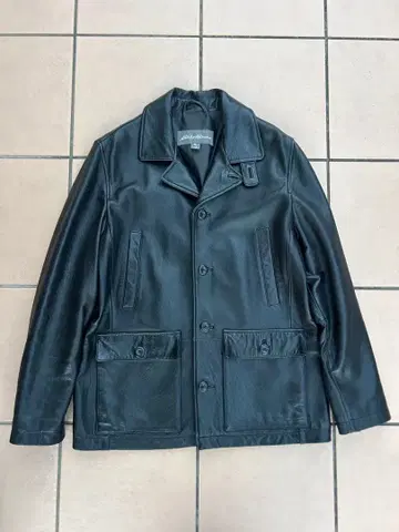 00s 에디 바우어 가죽 카 코트 에디 바우어 2way 블랙