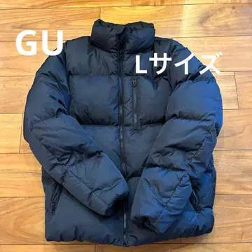 GU 다운 자켓 블랙 남성용 아우터 L 사이즈