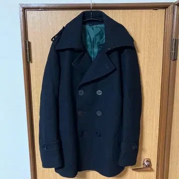 m.f.editorial 네이비 더블 브레스트 울 피코트