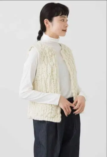 [ 새상품급 ] kagure 네팔 핸드 니트 베스트
