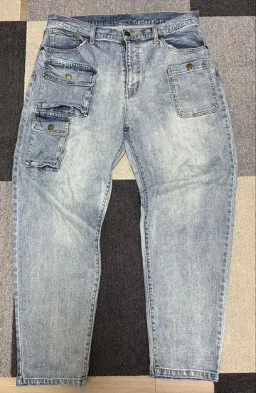 LEFLAH 카고 배기 데님