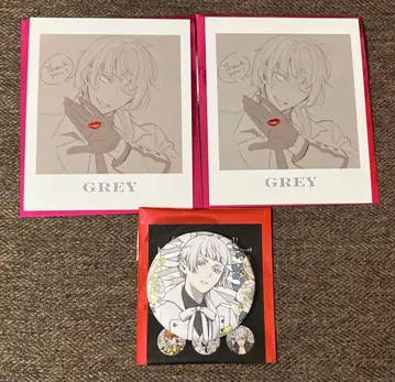 흑집사 캔뱃지 사진풍 카드 그레이