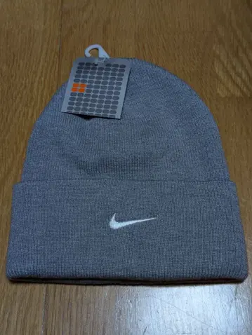 Y2K 나이키 그레이 니트 모자 ONE SIZE