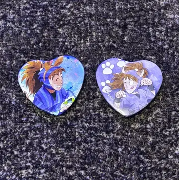 닌타마 란타로 하치야 사부로 캔뱃지 난자