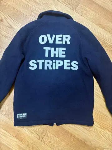 OVER THE STRIPES 울 자켓 네이비