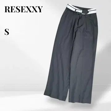 RESEXXY 리젝시 센터 프레스 와이드 팬츠