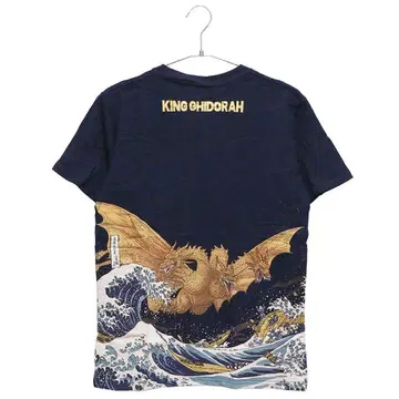고질라 킹기도라 부가쿠 36경 삼두룡도 발염 T셔츠 L 사이즈