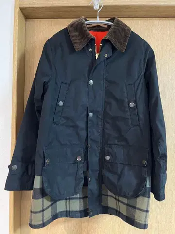 Scye 고밀도 옥스 파라핀 가공 레이어드 자켓 블랙