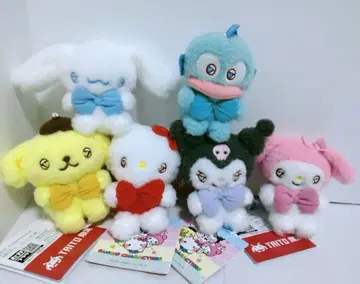 말랑말랑 산리오 마스코트 앉은 포즈 6종 세트 다이토 한정판