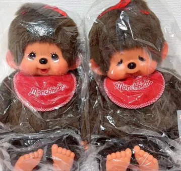 [레어 쇼와 당시물] 몽치치 L 사이즈 여아 [2체 세트]