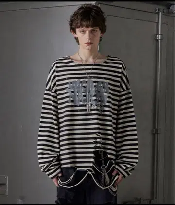 GRANCY 보더 롱T M