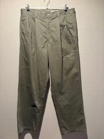 Eddie Bauer 2턱 치노 팬츠 올리브