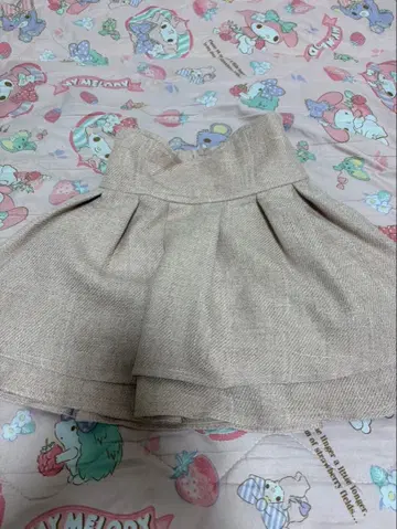 미셸 마카롱 슬림 레그 스커트 핑크 트위드