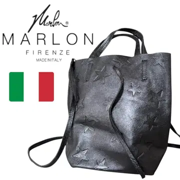 MARLON FIRENZE 천연 가죽 가죽 숄더백 셀렉