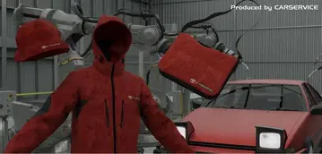 TOYOTA CAR SERVICE 메신저 백 블랙 RED