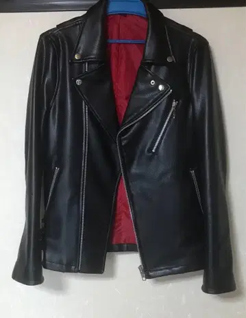 Pledge 레더 라이더 자켓 가죽 자켓 찡 장식 자켓 프레지