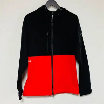 BURTLE 마운틴 후드티 블랙/레드