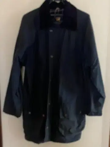 오일드 자켓 코트 네이비