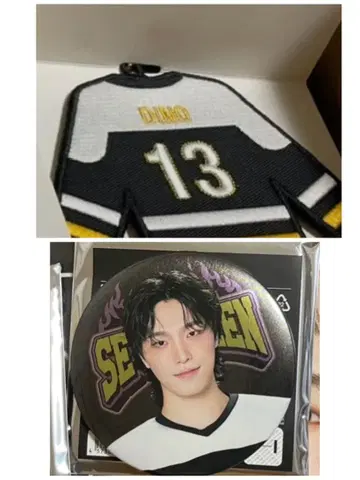 SEVENTEEN 디노 와펜 키링 & 캔뱃지 세트