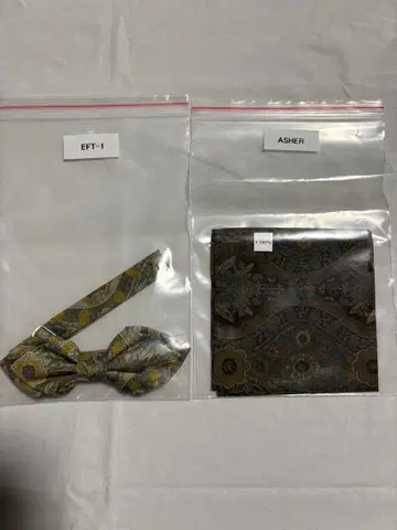 와타베 웨딩 나비 넥타이 손수건