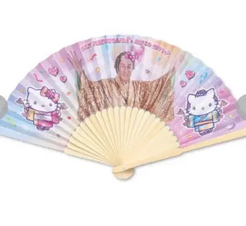 즉시 완판 마츠켄 삼바 헬로키티 콜라보 부채 마츠다이라 켄