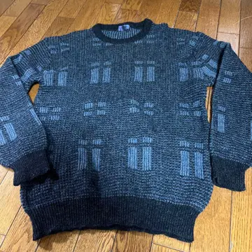 니트 스웨터 다크 그레이 남성용 M