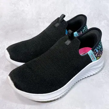 [스케쳐스] 슬립인즈 (22) 경량 스니커즈 레오파드 블랙