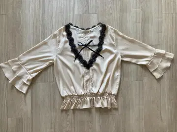 AmericanSlash 상의 셔츠, 베이지, 골드