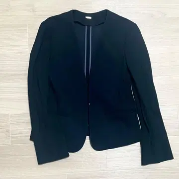 ROPE 네이비 노카라 자켓