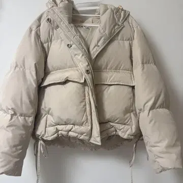 Snidel 프렌치 숏 다운 베이지