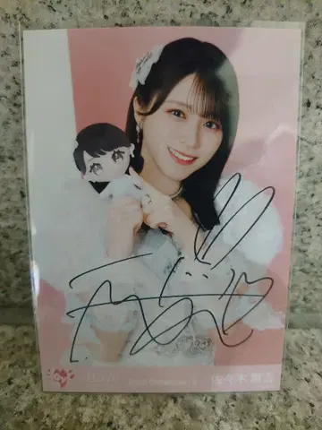 사사키 마이카 친필 중간 모리 판타지 콜라보 3 브로마이드 이코러브