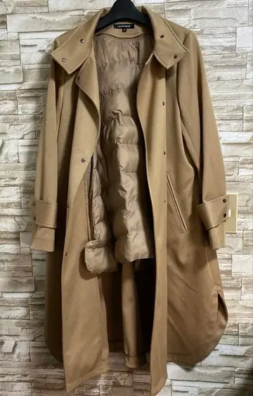 LAUTREAMONT 충전솜 라이너 부착 후드 없음 롱 코트 38