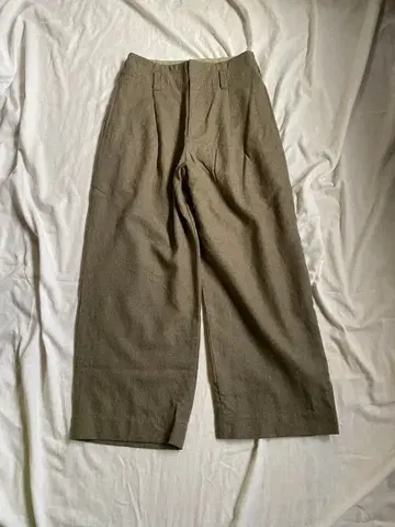 마가렛호웰 Margaret Howell 울 턱 와이드 팬츠