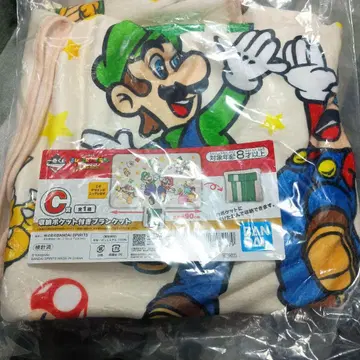 제일복권 슈퍼 마리오 수납 포켓 포함 담요