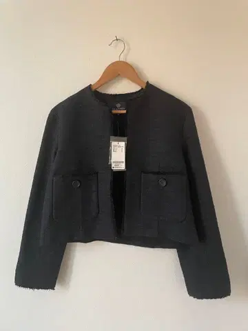 브라만 노카라 트위드 자켓 새상품 택 포함