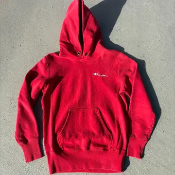 00s 챔피언 리버스 위브 후드티 S 사이즈 레드