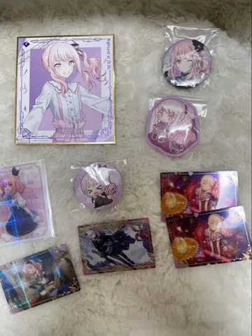 프로세카 아키야마 미즈키 카드 색지 캔뱃지 세트