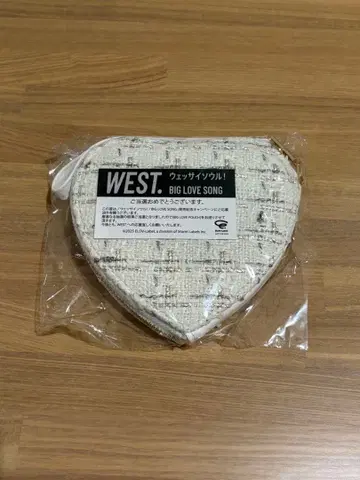 WEST BIG LOVE SONG 하트형 파우치