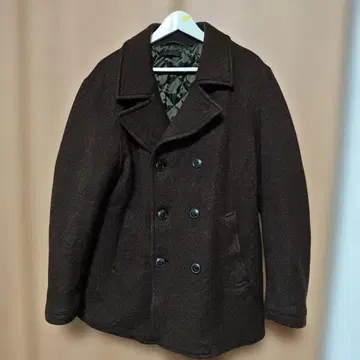 UNIQLO 울 혼방 P 코트 다크 브라운