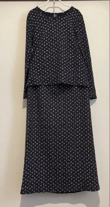 로라 애슐리 셋업 꽃무늬 도트 상하의 긴팔