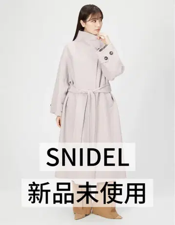 [ 미사용 새상품 ] SNIDEL 스나이델 리버 숄 코트 라이트 베이지