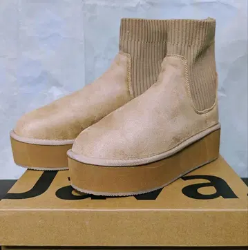 JAVA 통굽 어그 부츠 베이지 L