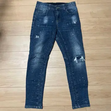 아담스 저글러 레트로 엔진 데미지 스키니 데님 L 사이즈